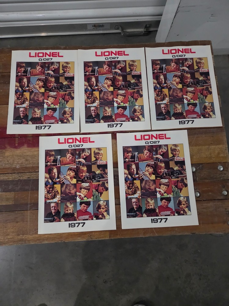 (5) 1977 LIONEL TRAIN Catalogs