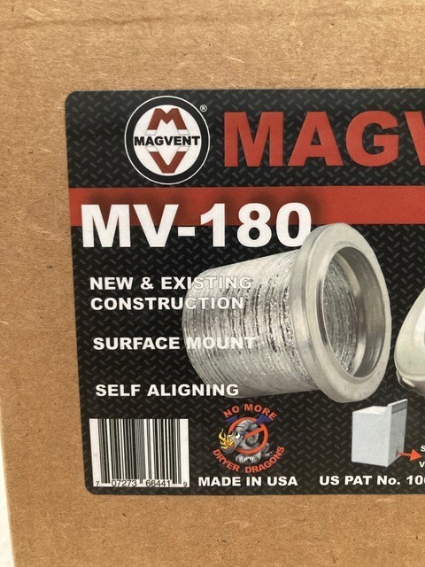 Magvent Dryer Vent Coupling Part, Self Aligning Dryer Replacement Part, MV-180