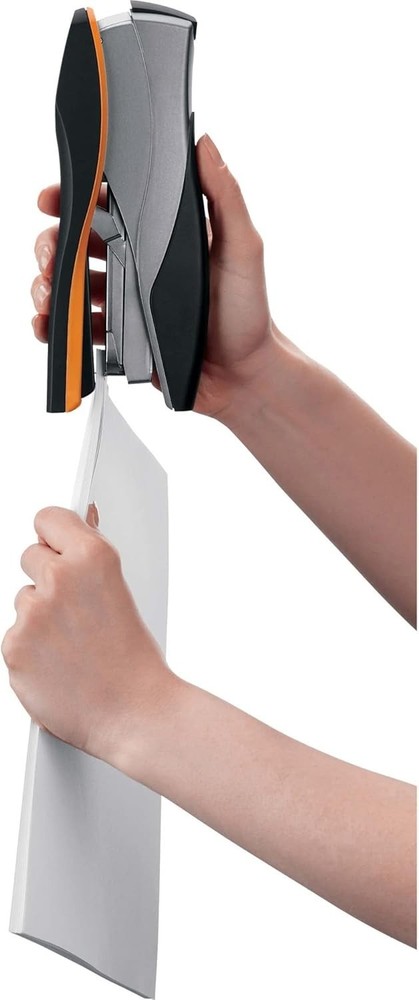 Stapler, Low Force, Optima 40, Silver/Black/Orange