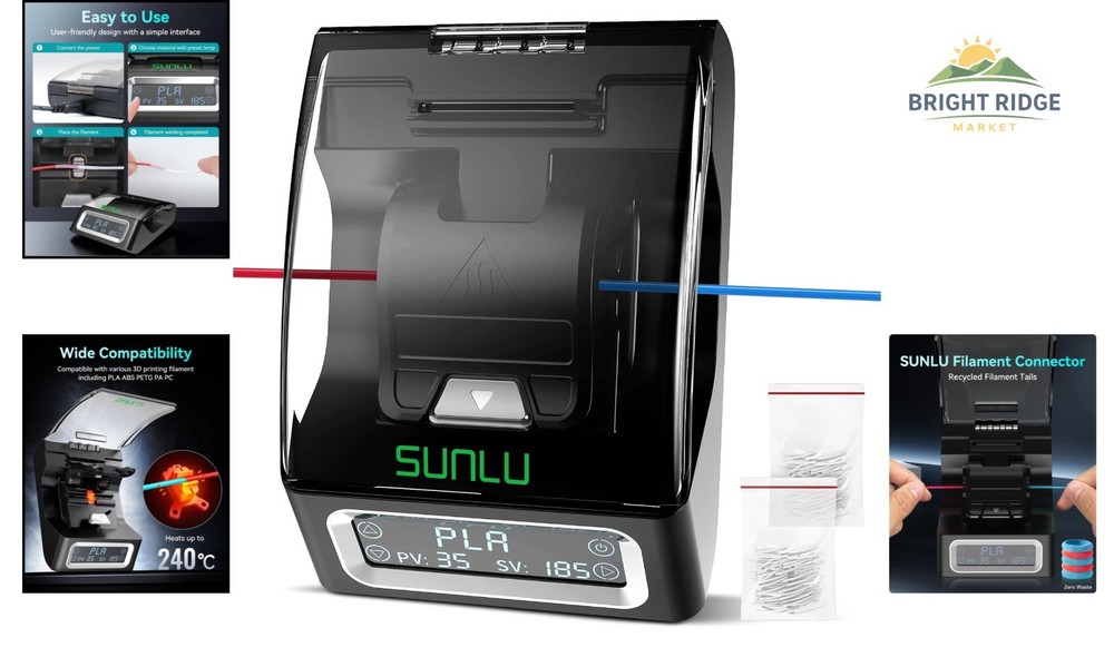 Filament Fusing Connector, 1.75mm Compatible with Various 3D Printer Materials