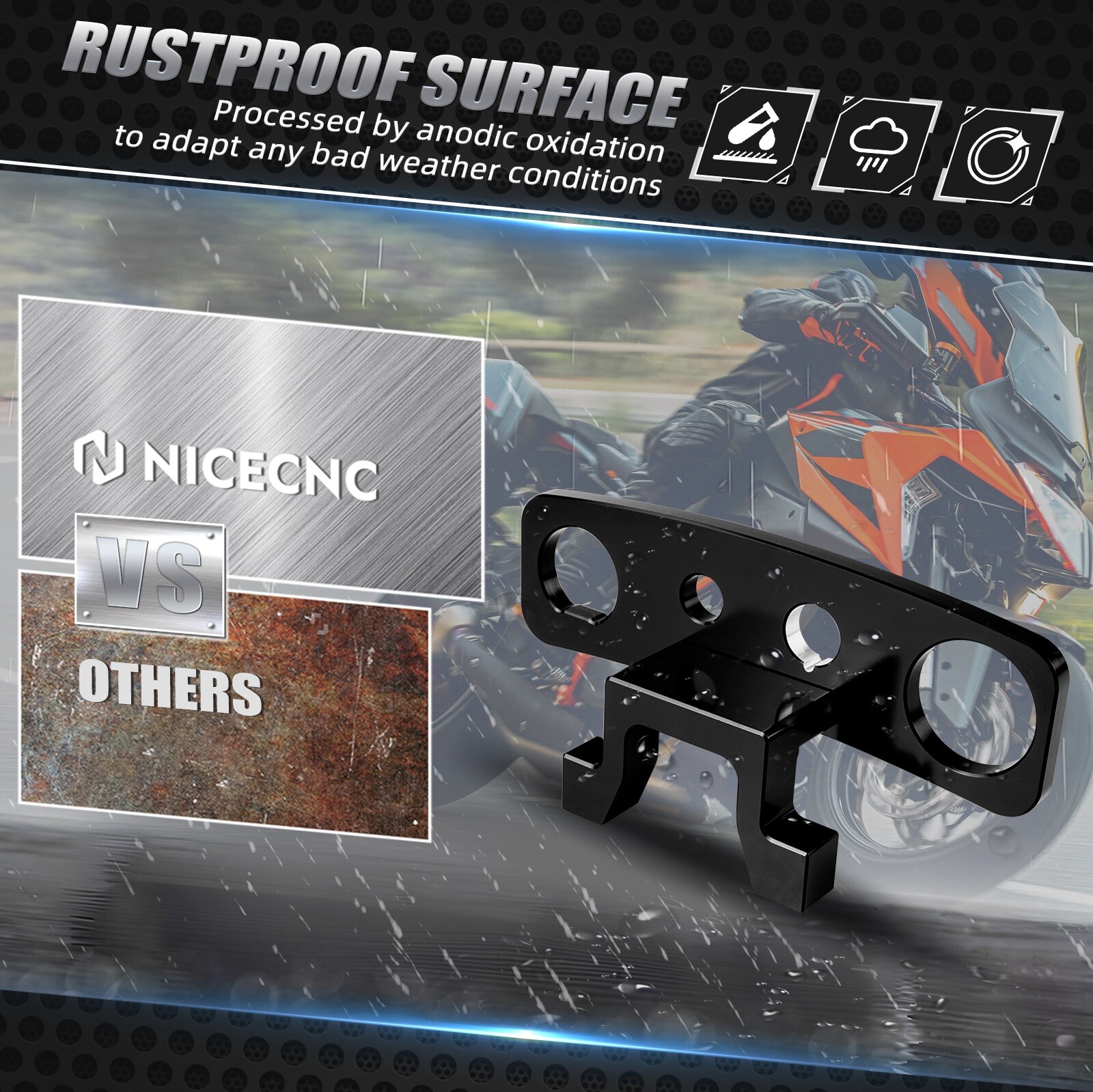 Ignition Device Relocation Dash Kit For KTM 150-500 EXC-F/XCW/XCF-W 2017-2023