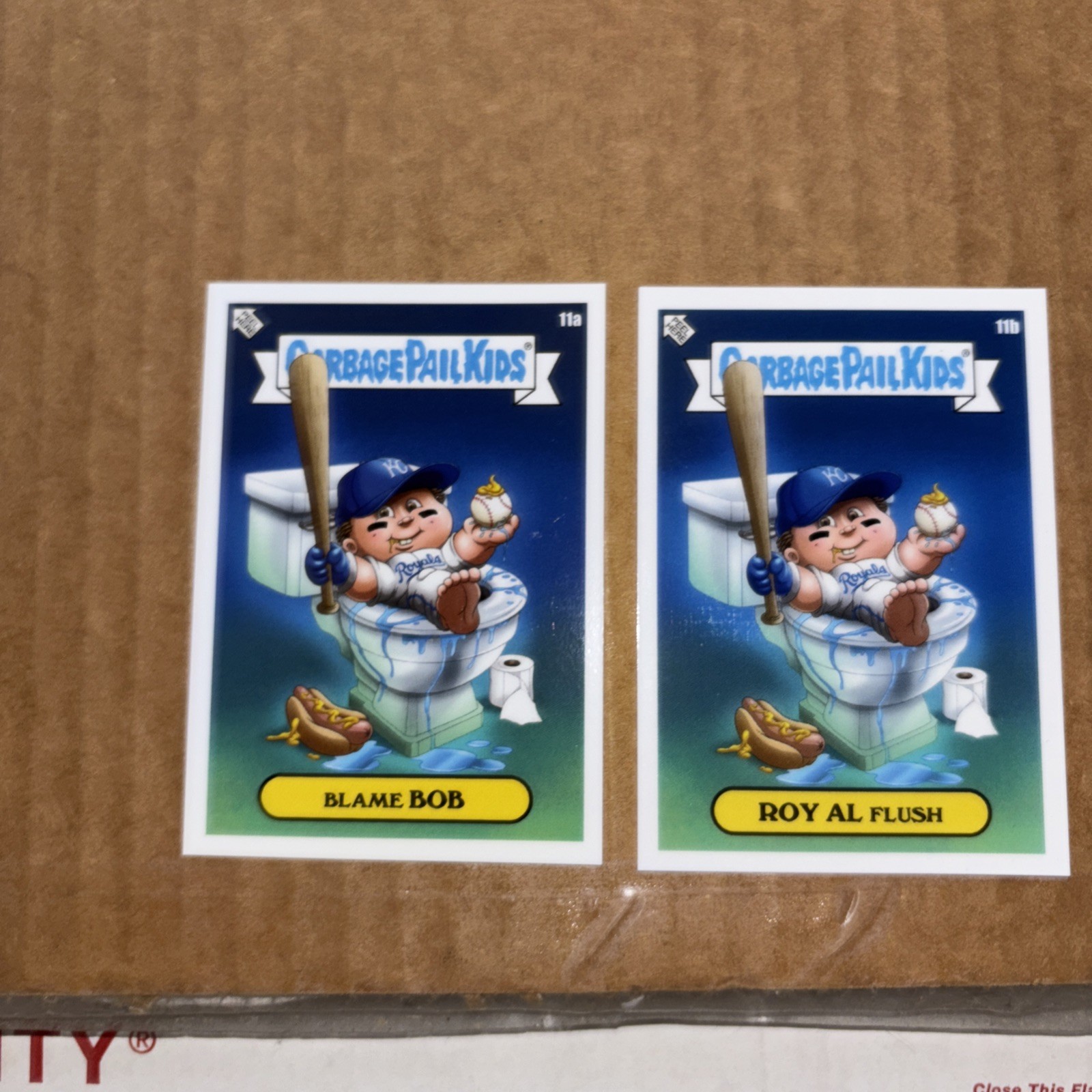 Garbage Pail Kids: Series 2 Alex Pardee - Bobby Witt Jr. #11A And 11b Basic