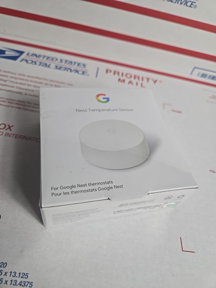Google Nest T5000SF Temperature Sensor Works with Thermostat E & 3rd Gen White