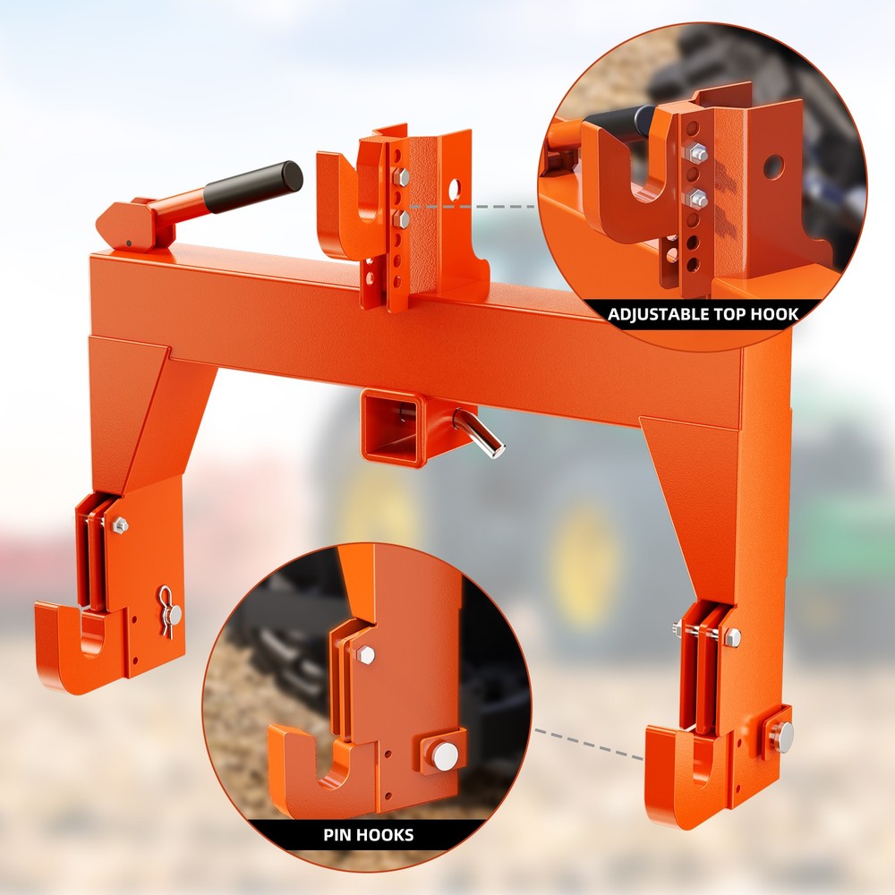 Three-Point Quick Suspension Connection 3000lbs 3-Pt Trailer Hitch Attachments
