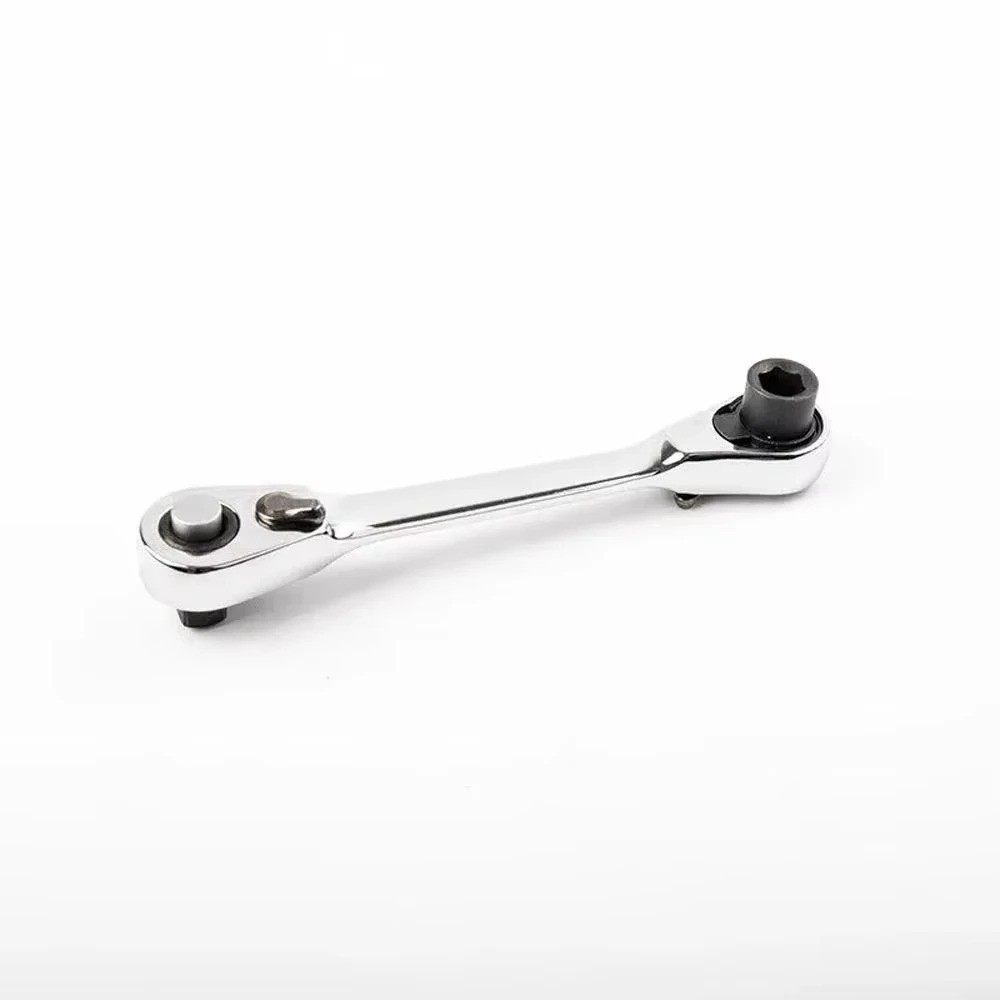 Mini 1/4 Ratchet Wrench Double Ended Quick Socket Tool for Hex Screwdriver USA