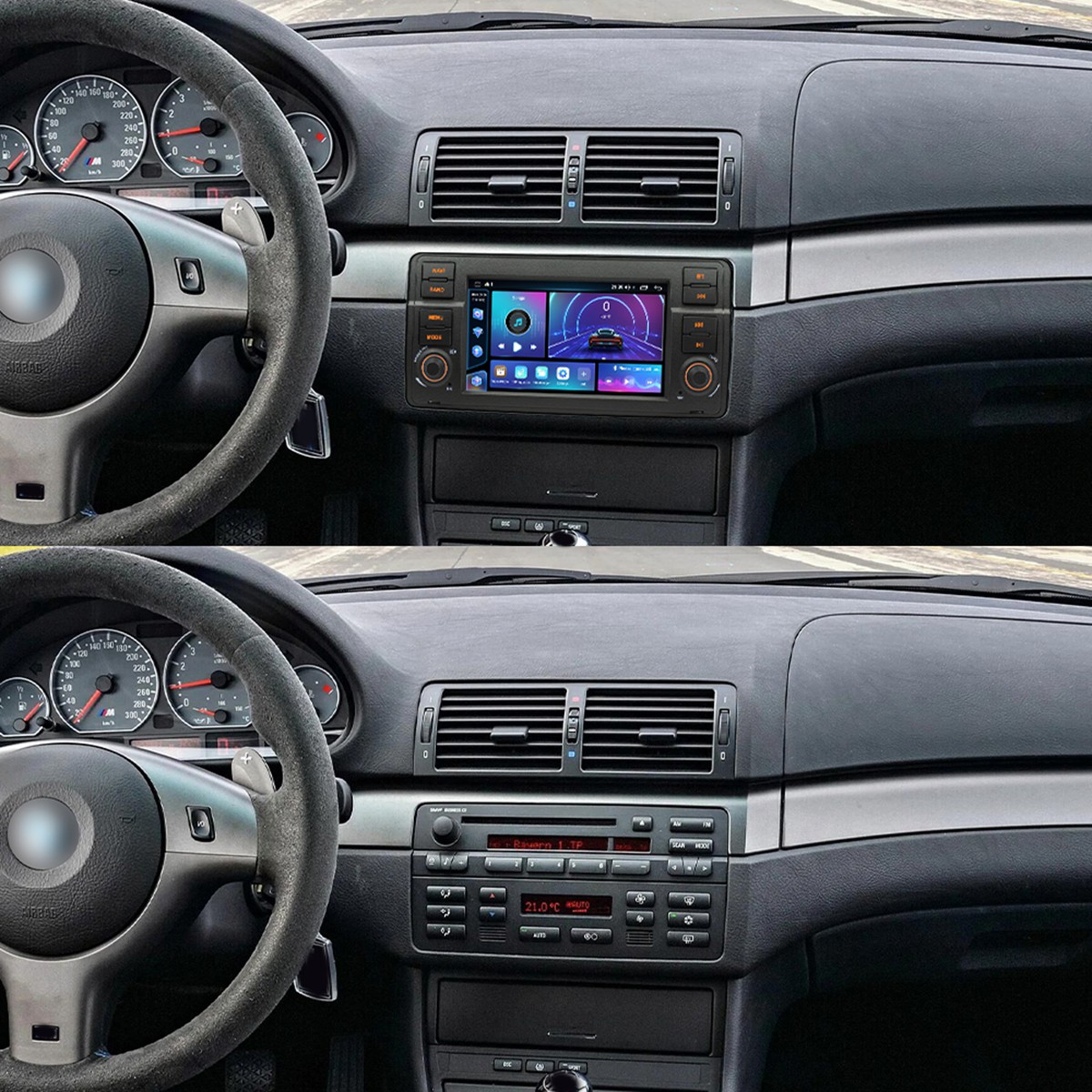 New Android 13 Car Stereo Radio GPS for BMW E46 M3 318/320/325/330/335 1998-2006