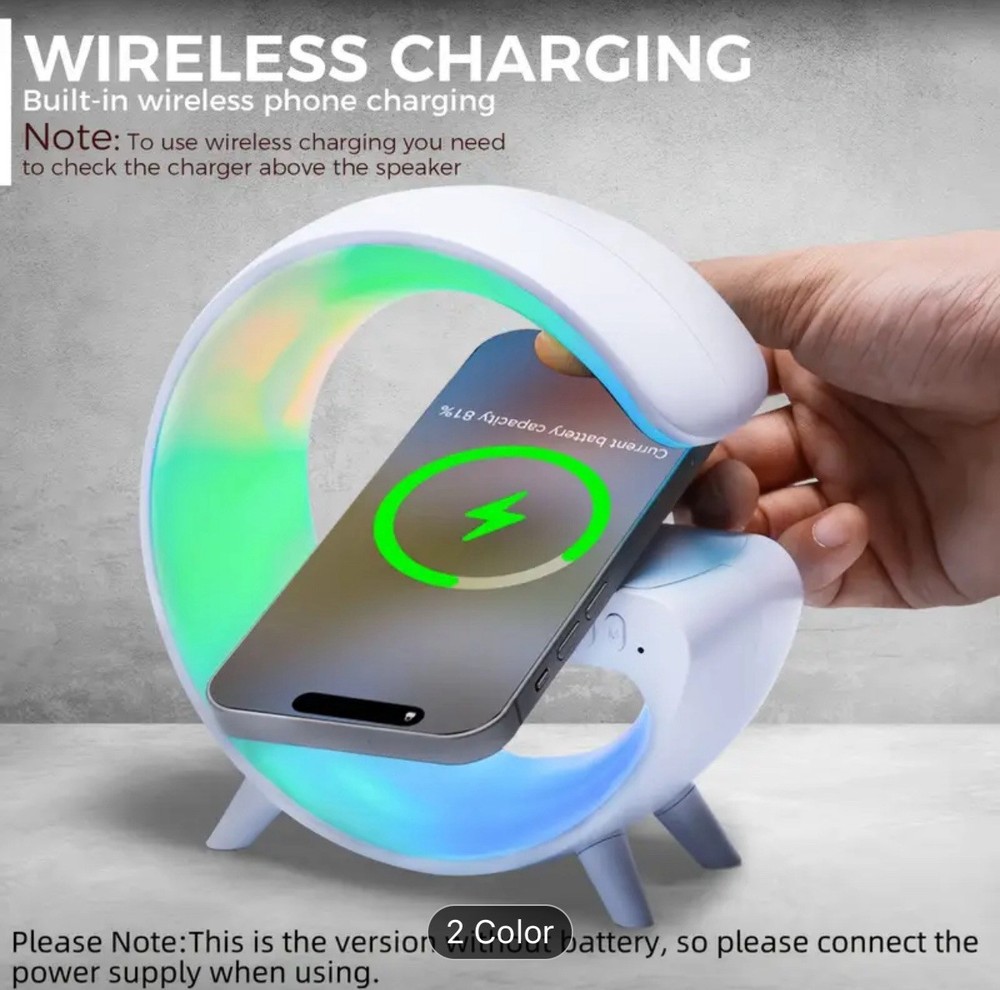 Wireless Speaker Wireless Charging Night Light Sound System