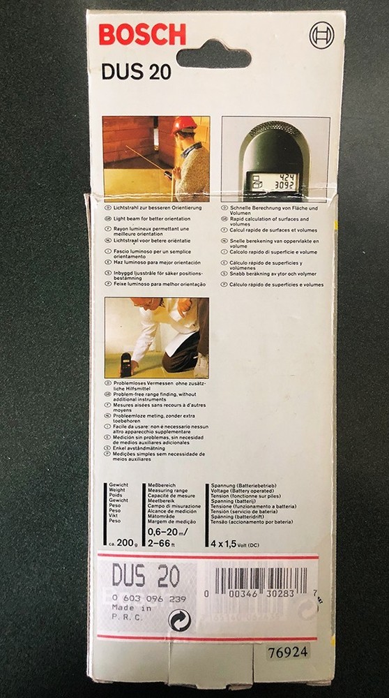 BOSCH DUS 20 DIGITAL ULTRASONIC MEASURING DEVICE