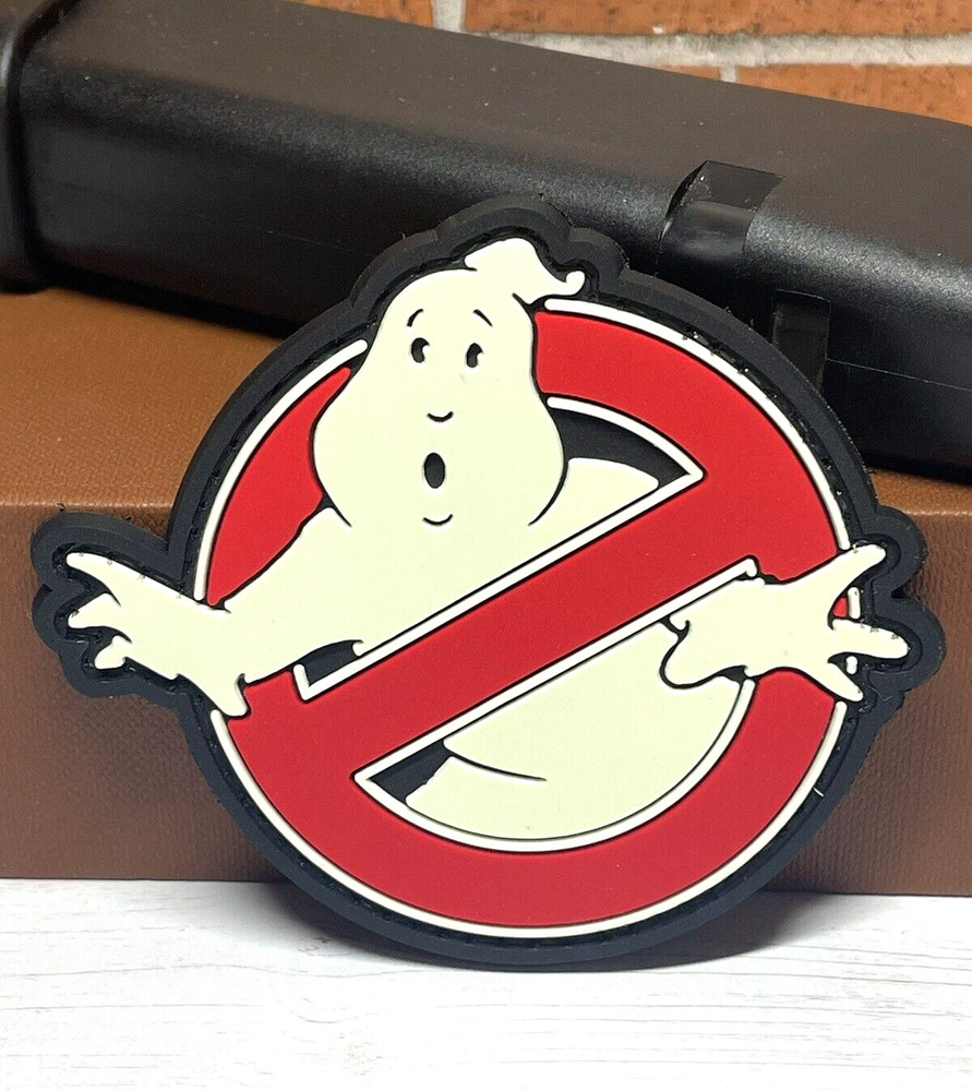 Tactical PVC Patch - Ghostbuster Patch - Hook Loop Ghost Glow in Dark Patch