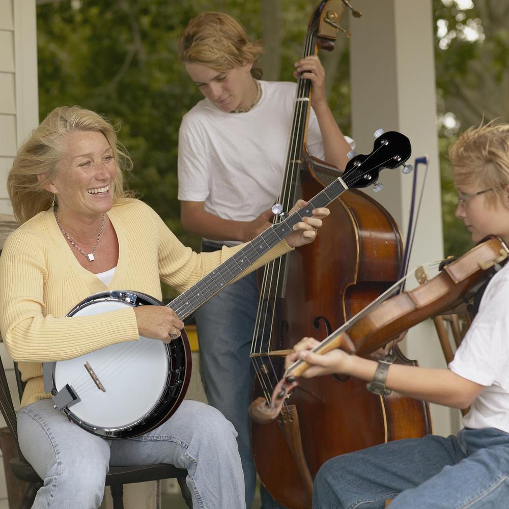 5 String Geared Tunable Banjo 24 Brackets Right Handed for Beginner