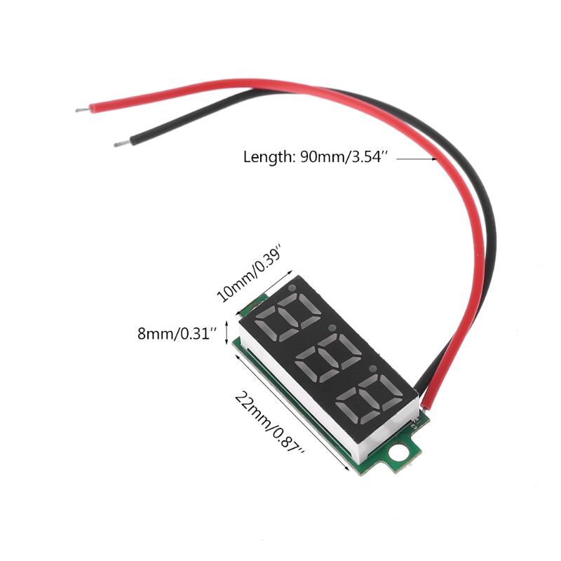 Digital Temperature Meter with 2 Wire Red LED Display Temp -55℃~125℃