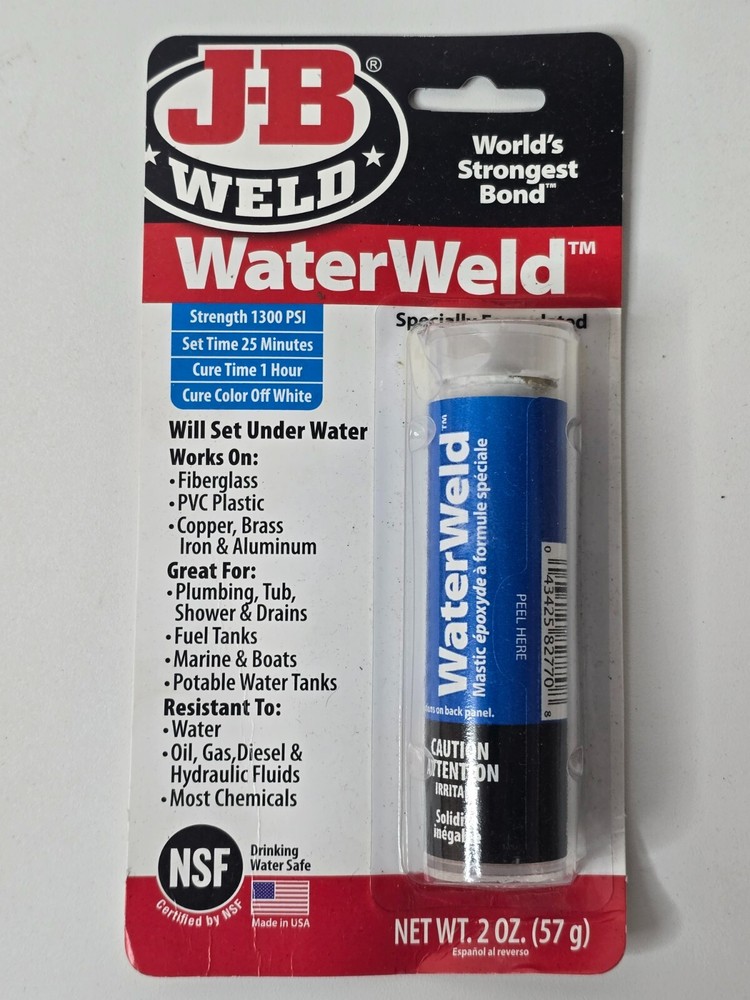 J-B Weld #8277 WaterWeld Epoxy 2 Oz