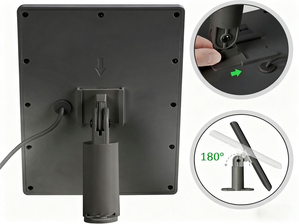 2 Pack Ring Solar Panel(2nd Generation), 5W Panel Charger with Biack