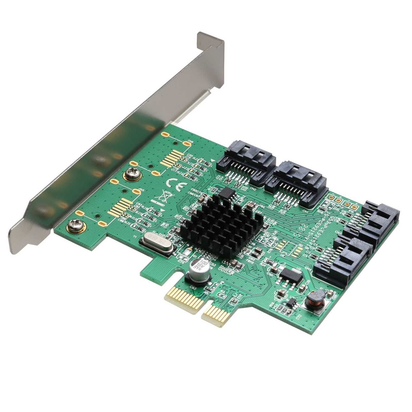 Open Box- 4 Port SATA III NON-RAID PCI-e 2.0 x1 Card