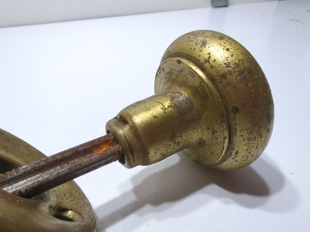✨VINTAGE✨ Brass Door Knobs Handles Plates Old