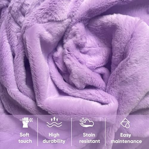 Bean Bag Chair, Shell-Shaped Bean Bag Couch for Adults, Giant Bean Sofa Purple