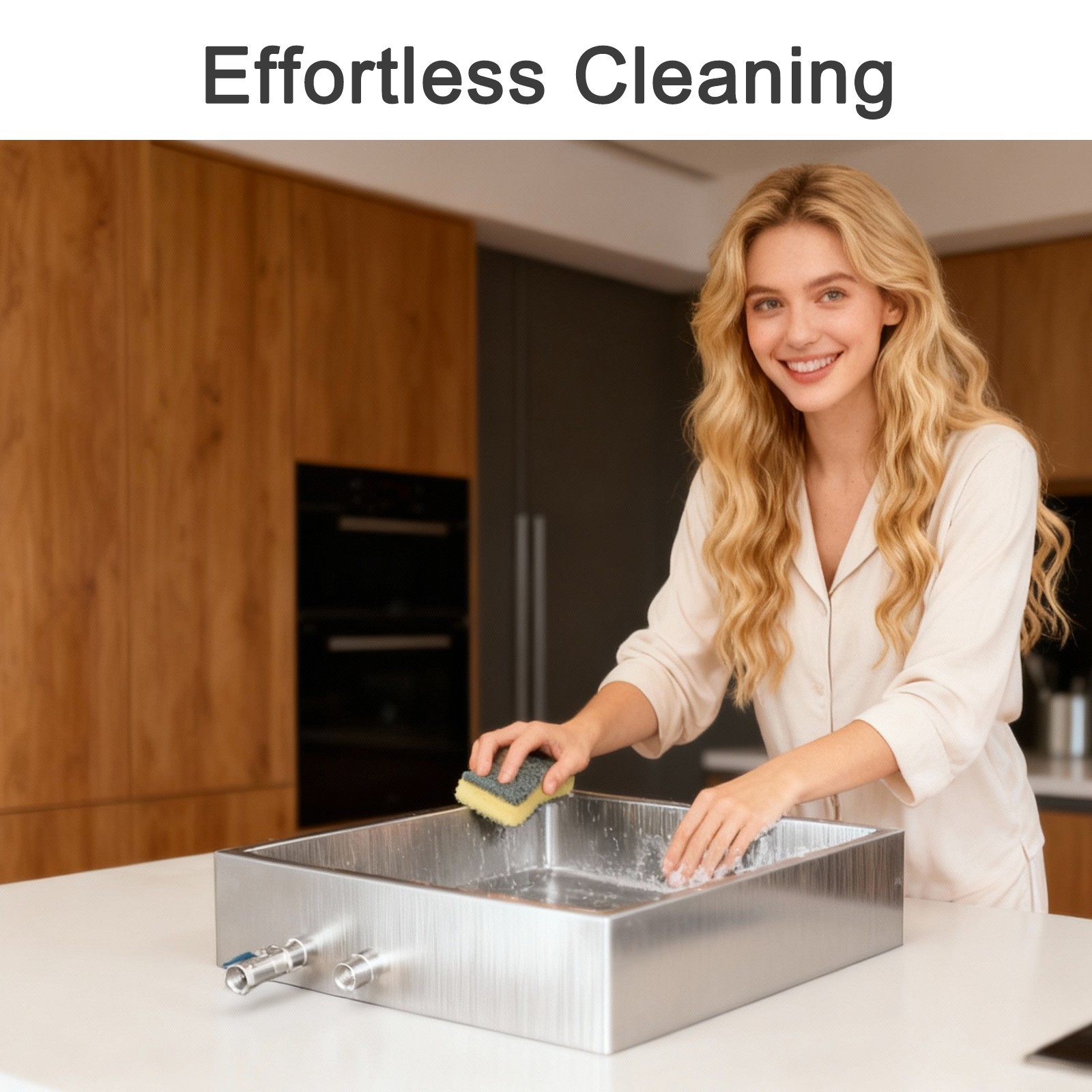 Minneer 304 Stainless Steel Maple Syrup Evaporator Pan W/Valve For Home Outdoor