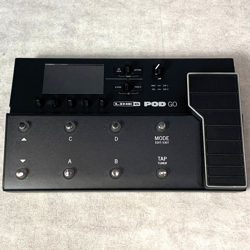 LINE 6 POD GO Multi Effects Processor Guitar Black with AC Adapter