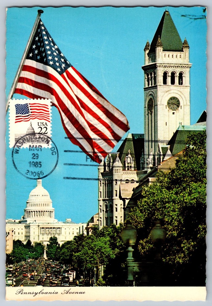#2114 Flag Over Capitol FDC Maxi Card