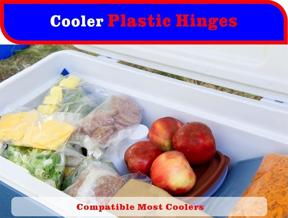 Reliable Cooler Hinges & Screws - ABS Plastic, Quick Replacement