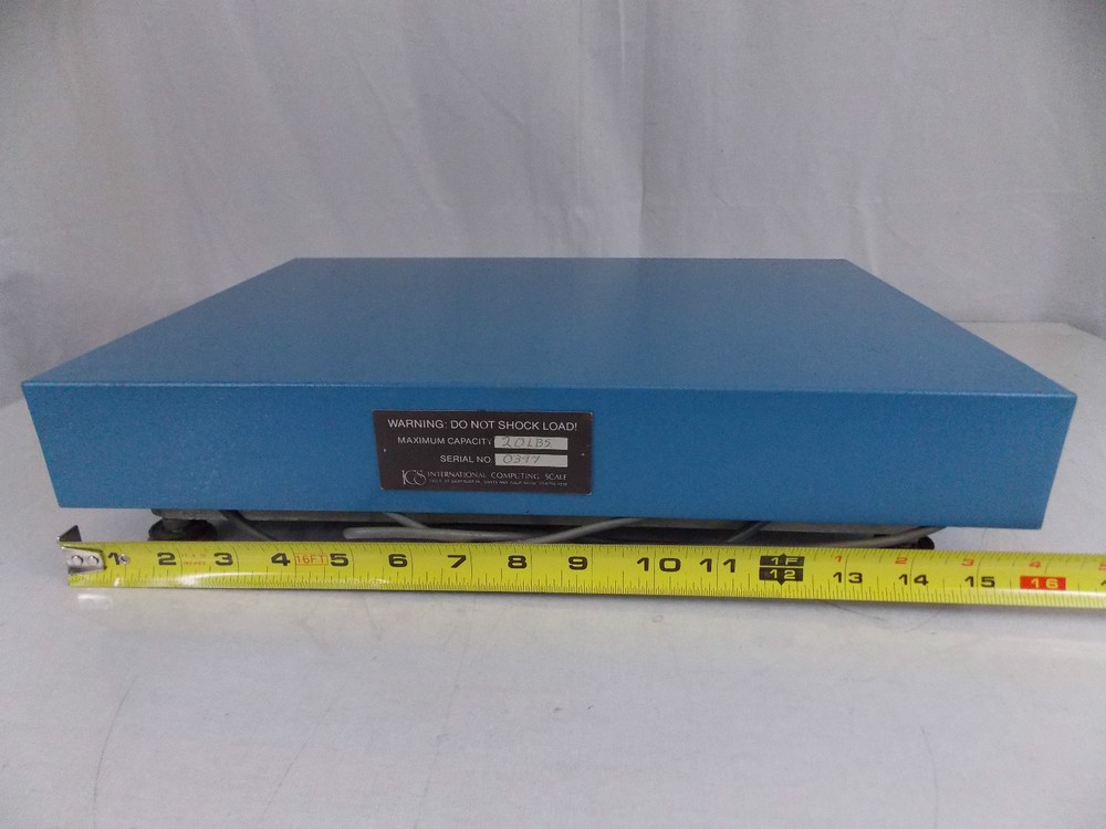 INTERNATIONAL COMPUTING SCALE SERIAL NO. 0397 MAX CAPACITY 20 LBS