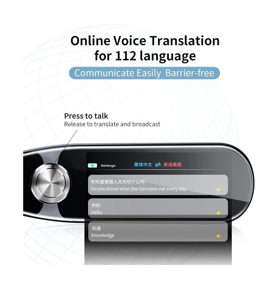Translator Pen, Scanner Reader Pen 112 Languages OCR Digital Scanning Transla...