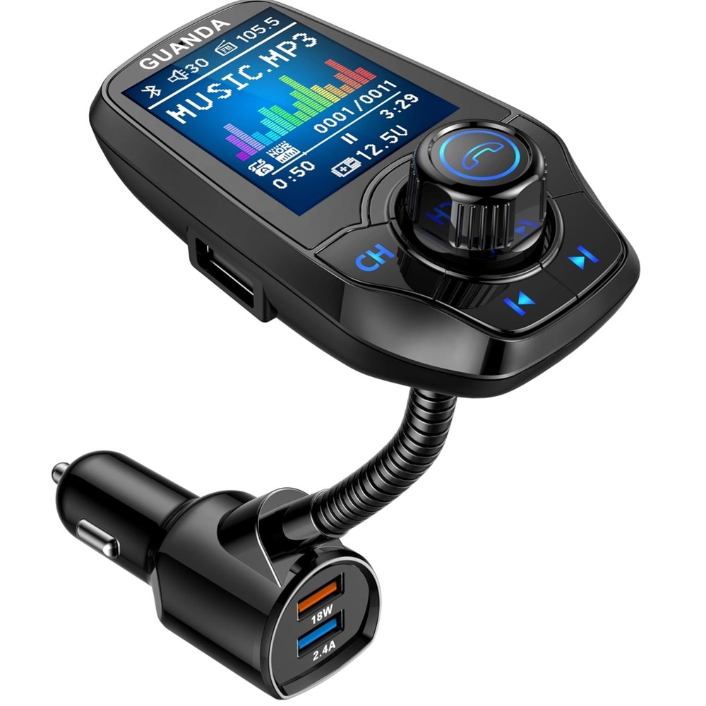 4-in-1 Bluetooth Car Transmitter with Hands-Free Call