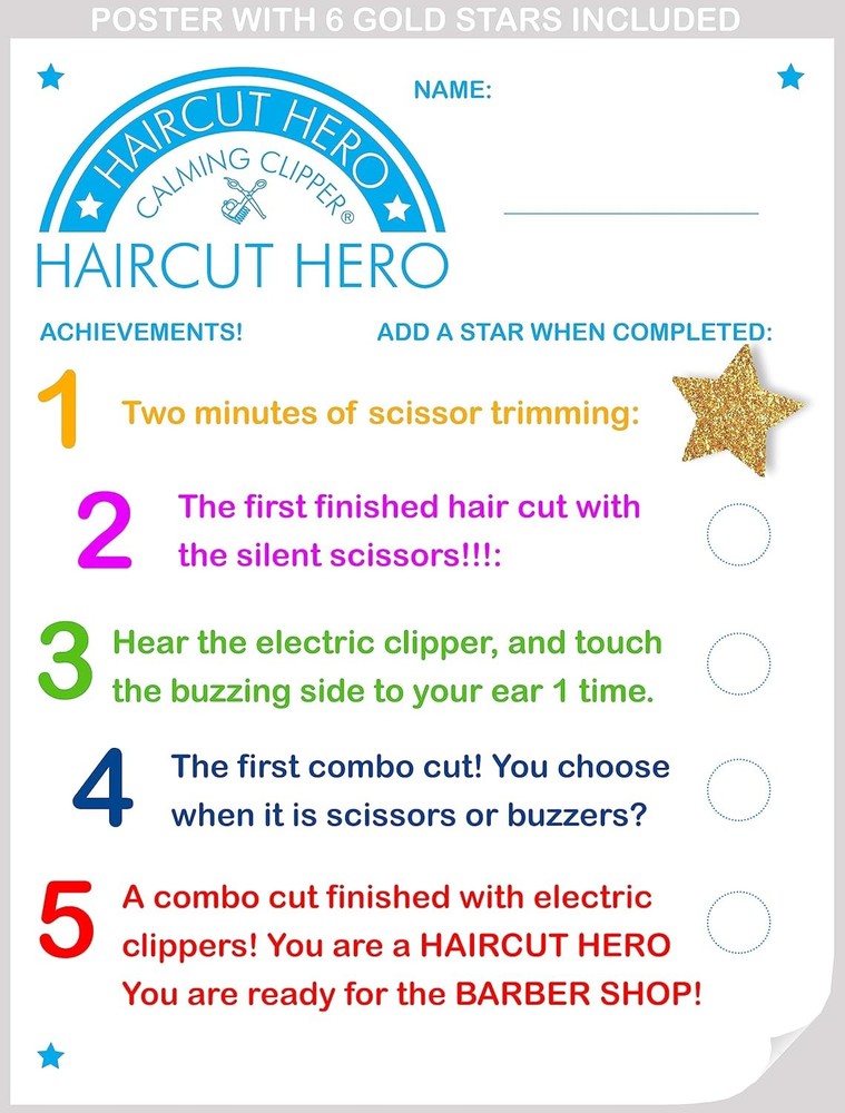 Haircut Hero Sensory Development Program with The Quiet Clipper, Step by Step...