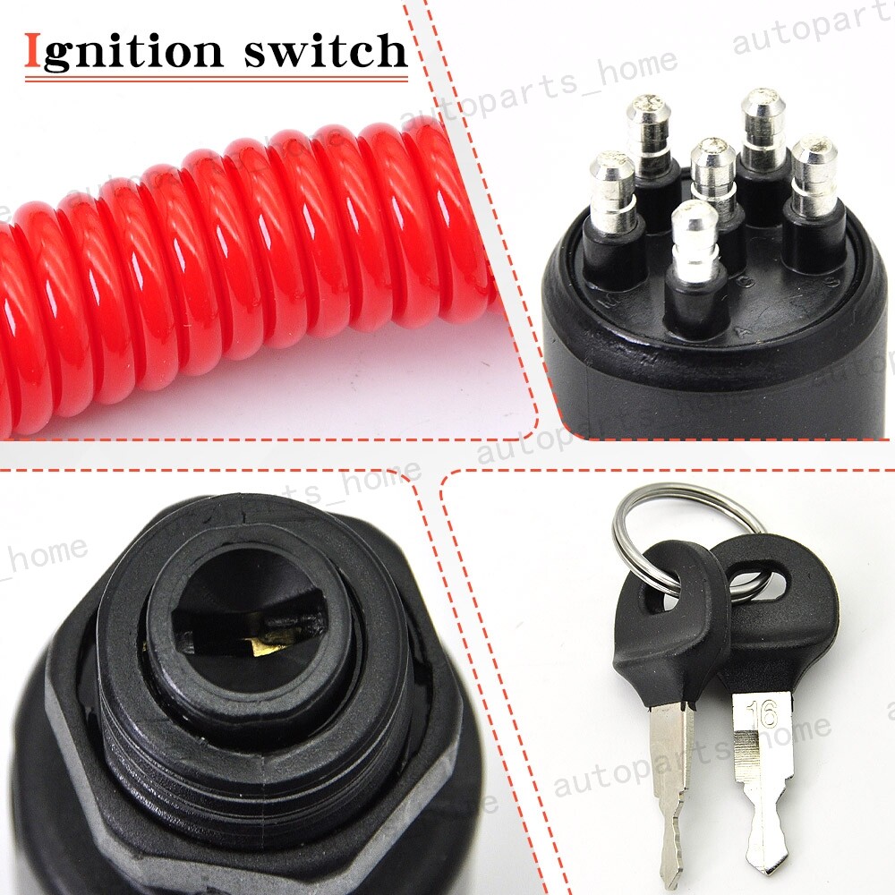 Ignition Key Switch w/Lanyard for Johnson Evinrude OMC BRP 5005801 765562 175974