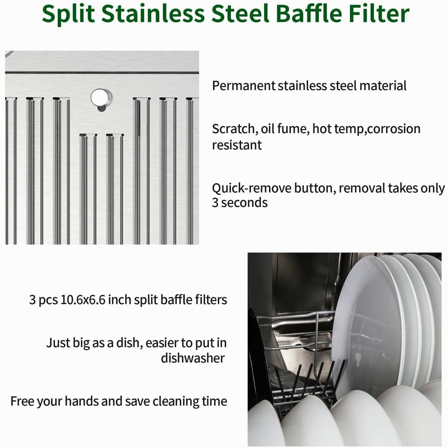 36 in Insert Range Hood 800CFM Built-in Stainless Steel Kitchen Cooker Hood New