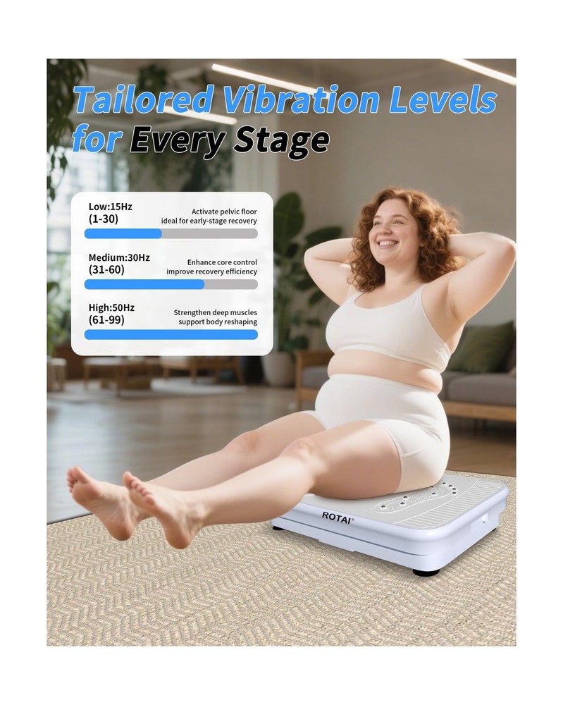 Shake Plate Vibration Exercise Machine for Lymphatic Drainage Massager & Weig...