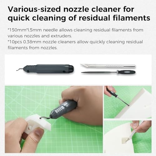 3D Printer Tools Kit, 74 Pcs 3D Printing Tool Wrap Kit