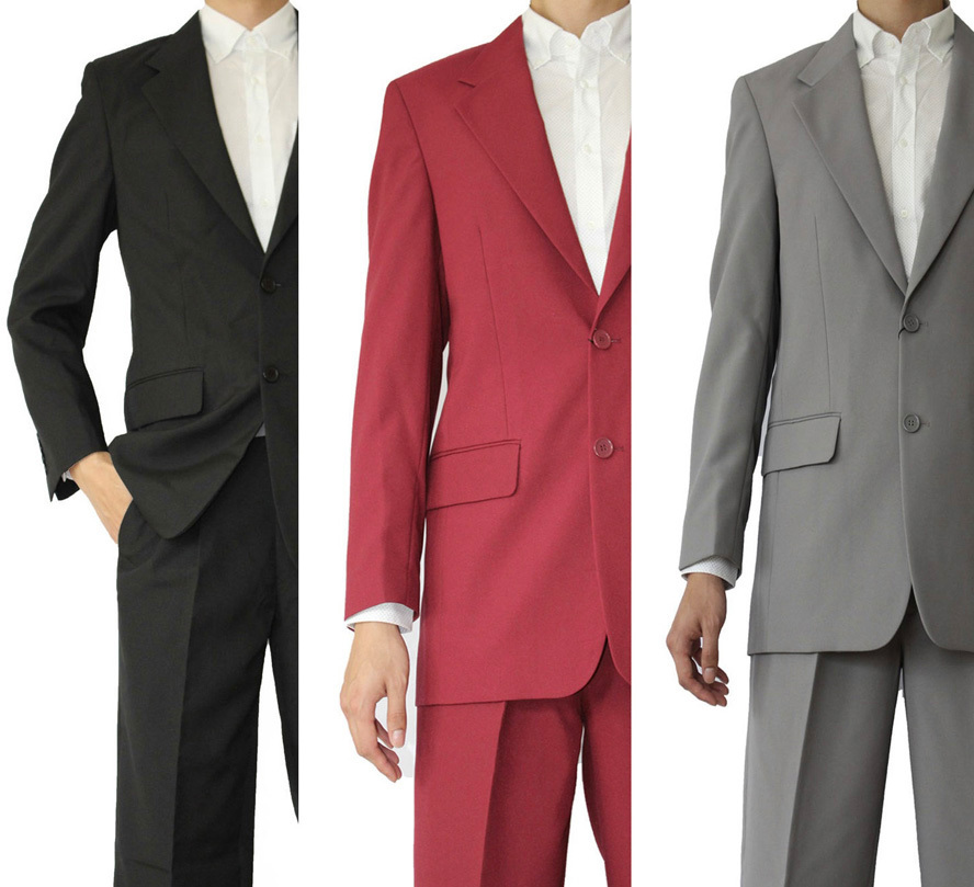 Men's Basic 2 Button Single Breast Work Suit 702P Multi-Color 38~56