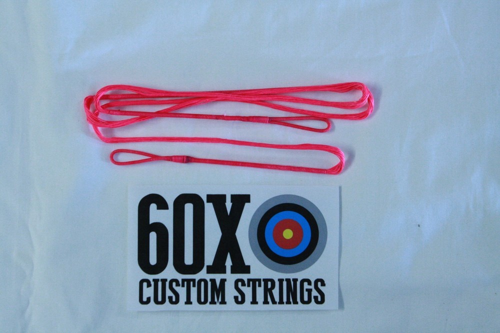 60X Custom Strings 51" Fast Flight Flo Pink Recurve Bowstrings Bow String
