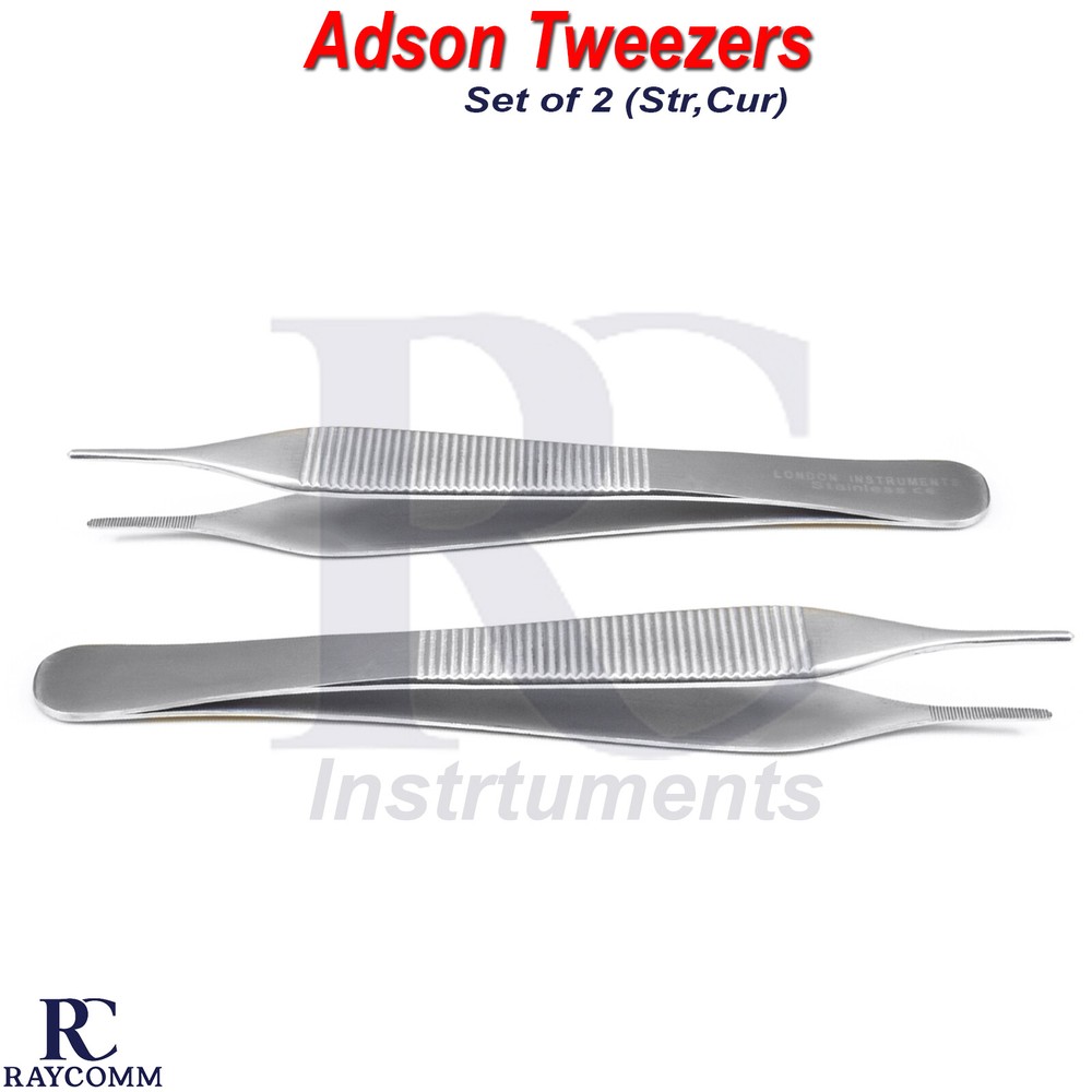 Adson Tissue Dressing Forceps Delicate Surgical Dissecting Dermatology Tools Set