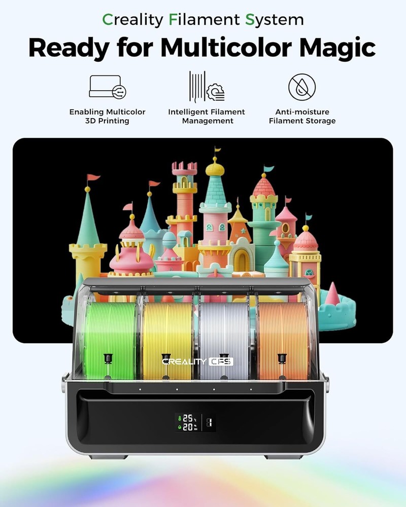 Creality CFS Multi Color 3D Printer Auto Intelligent Filament System for K2 Plus