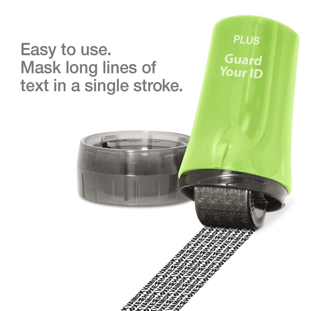 Guard Your ID ADVANCED Roller Identity Theft Prevention Security Stamp GREEN