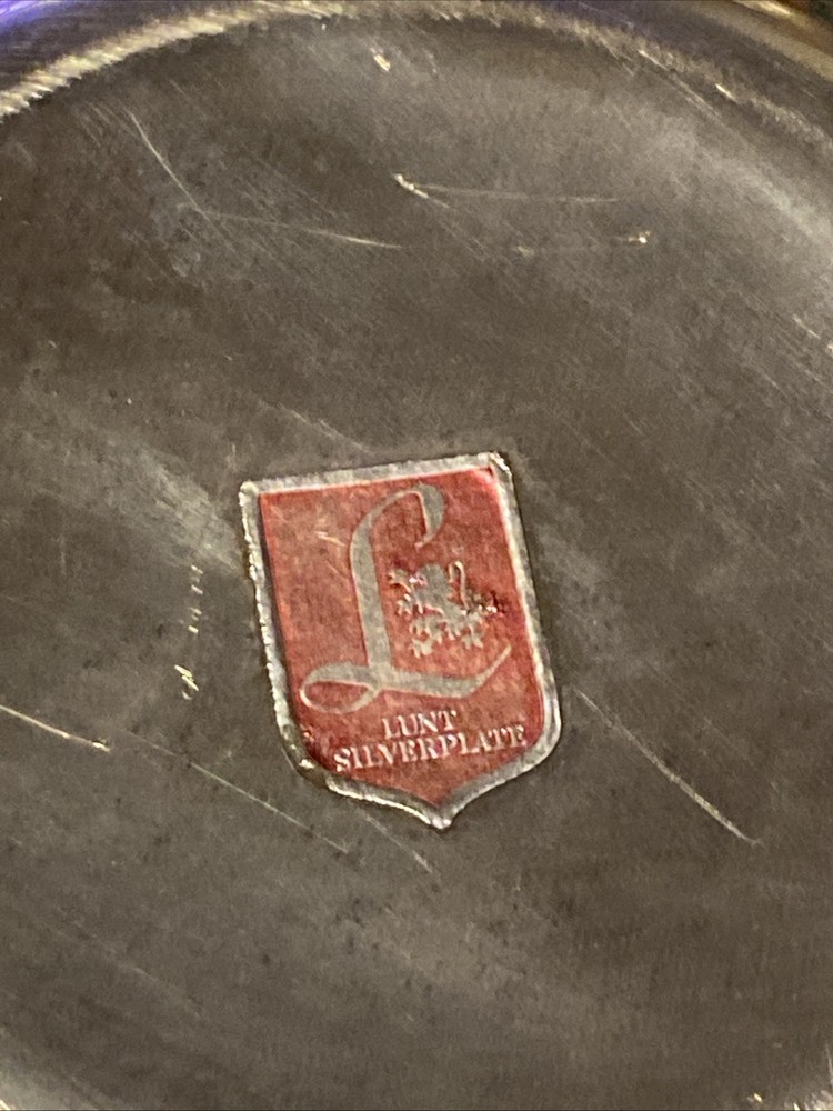 LUNT SILVERPLATE BON BON PLATE/ 'DELICACY' PATTERN