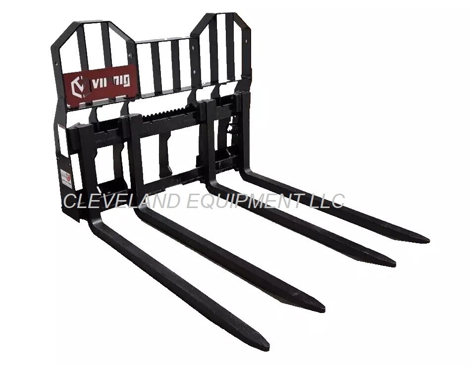 48" BLOCK FORKS & FRAME ATTACHMENT Skid-Steer Track Loader Cinder Brick Forks
