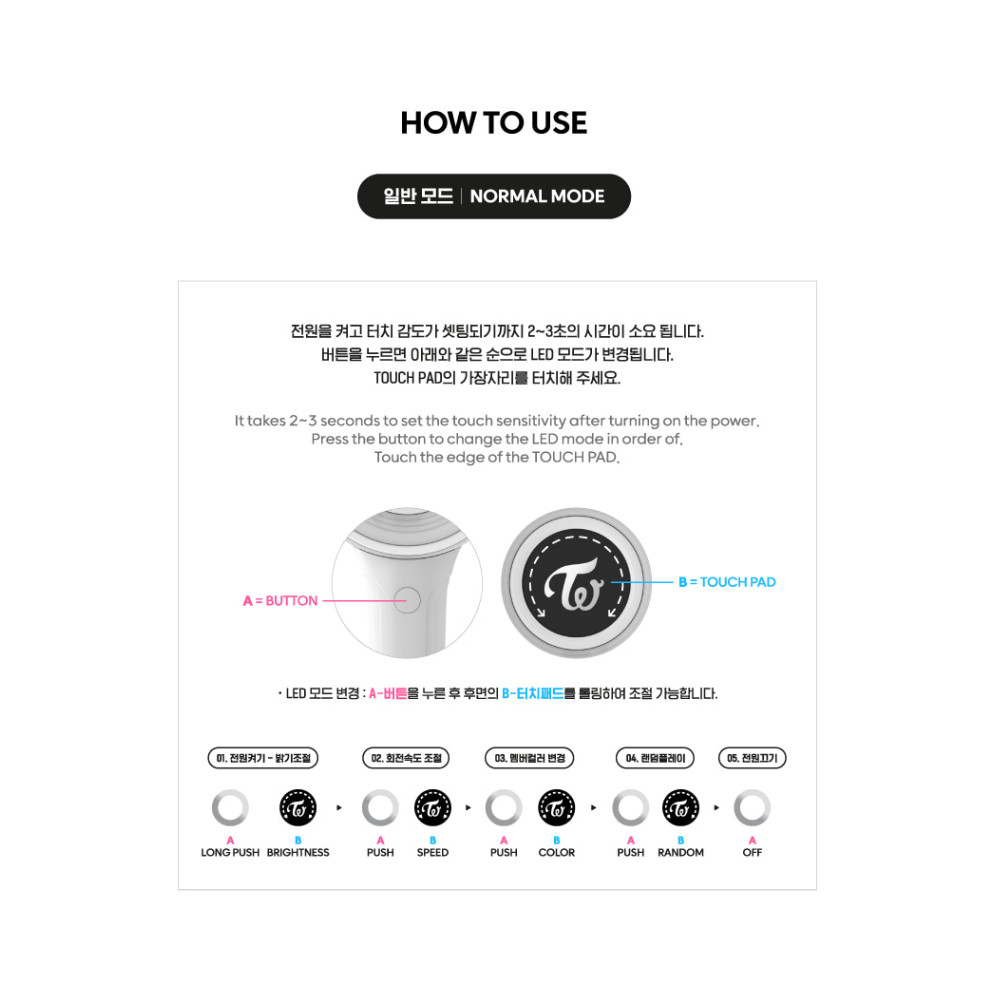 TWICE CANDY BONG ∞ INFINITY Official Light Stick Fanlight K-POP Goods