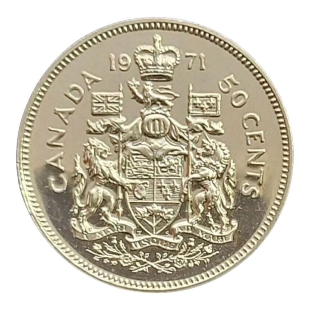 Canada 1971 UNC Uncirculated Fifty Cent Piece!!
