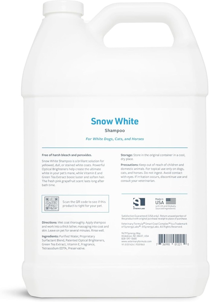 White Coat Brightening Shampoo for Pets
