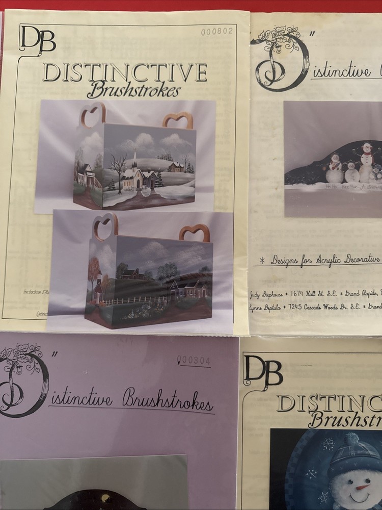 Tole Painting Pattern Packets By DeLane & Distinctive Brushstrokes