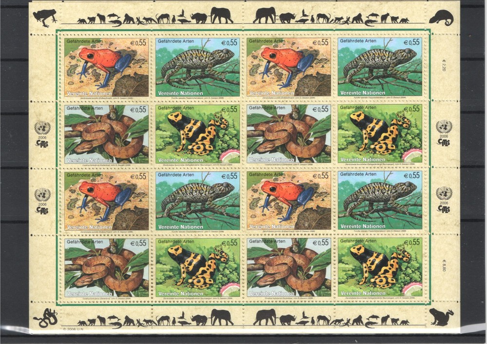UNITED NATIONS VIENNA ANIMALS SNAKE MNH - 13875