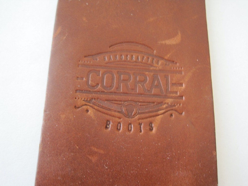 Corral Boots Leather Vintage Luggage Tag