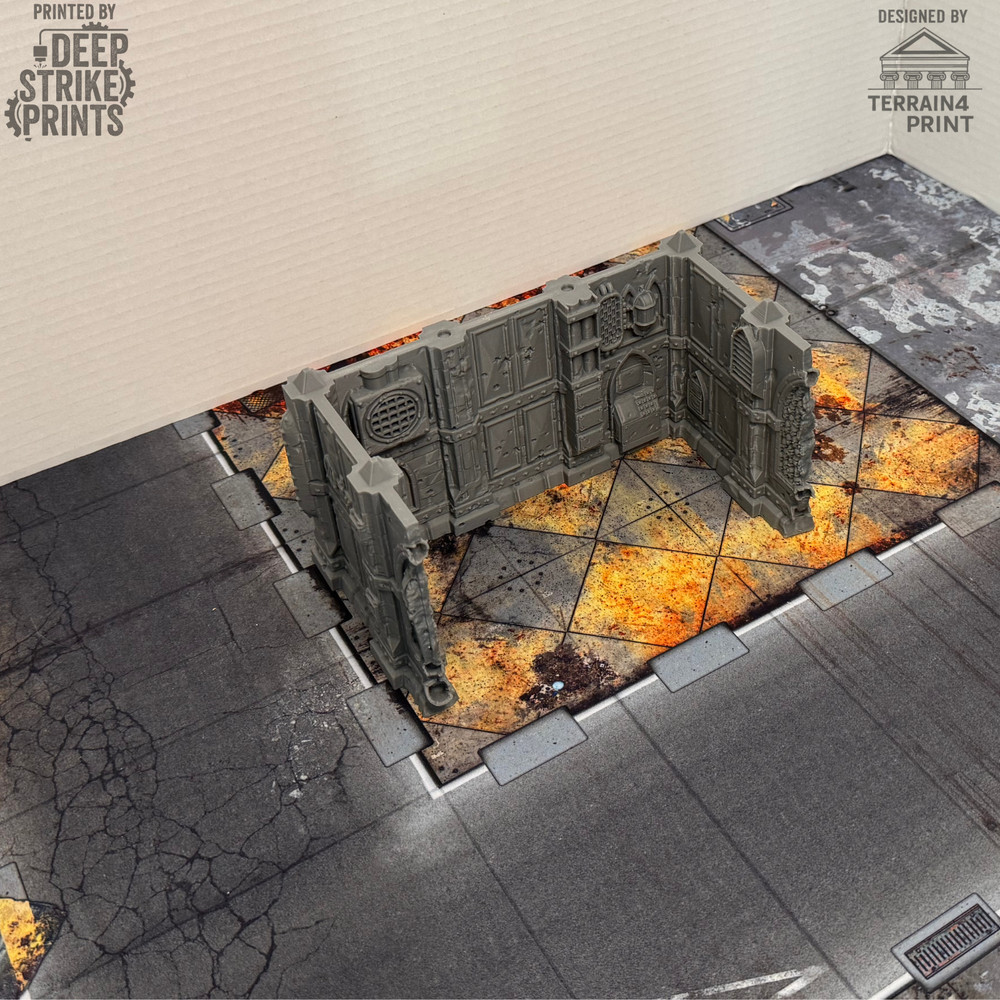 Gothic Ruined Building E x1 Terrain Scenery Tabletop/Warhammer 40k