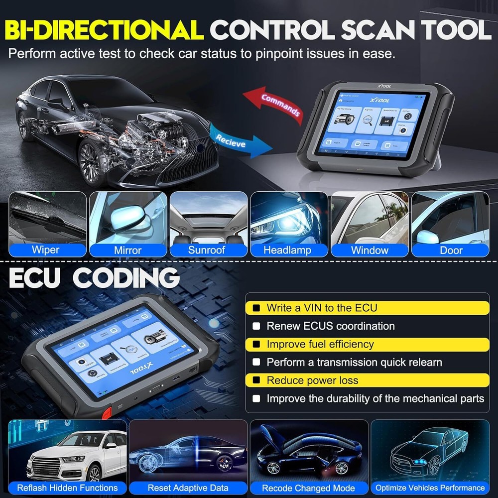 USED XTOOL X100 MAX IMMO Key Programmer Auto Diagnostic Tool Topology Mapping