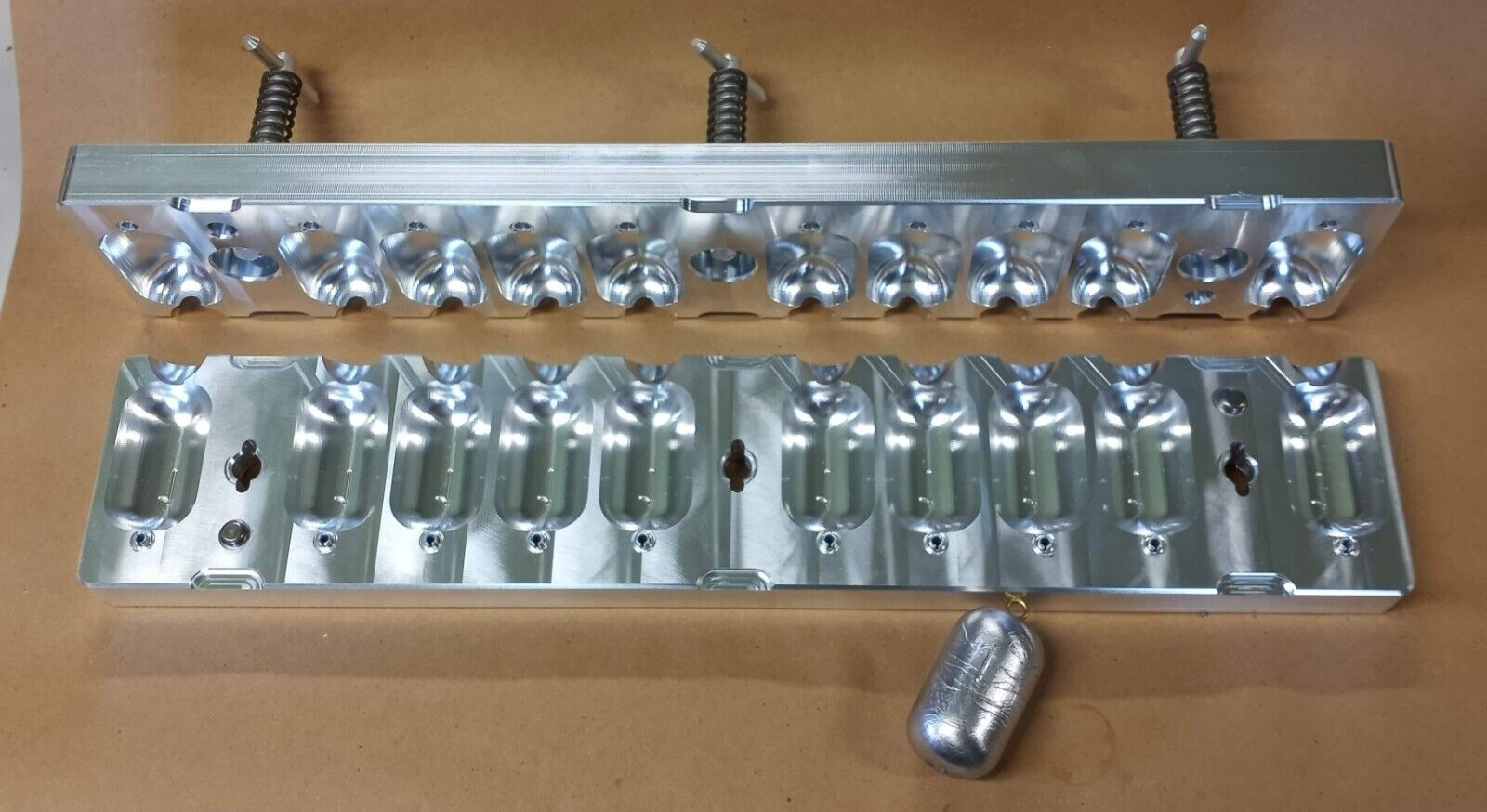 Cod Sinker / Deep Drop Weight Production Mold 1 LB ( 10 Cavity ) Aluminum CNC