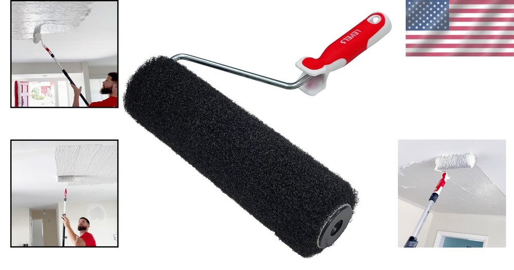 Premium 12-Inch Roller for Drywall Compound Application - Hand-Powered-