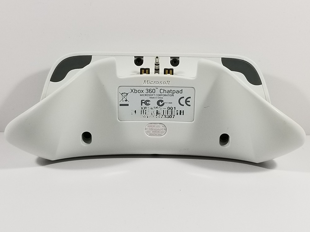 ¤ Official White Chat Pad Controller Keyboard Wired Microsoft Xbox 360 OEM Teste